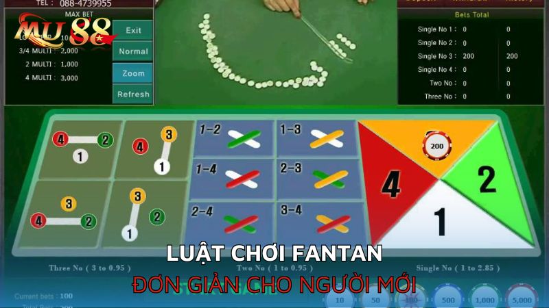 Luật chơi Fantan đơn giản cho người mới